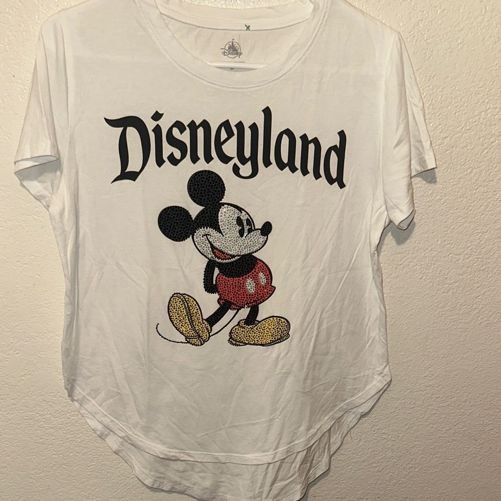 Disney White Mickey Mouse Short Sleeve Tee